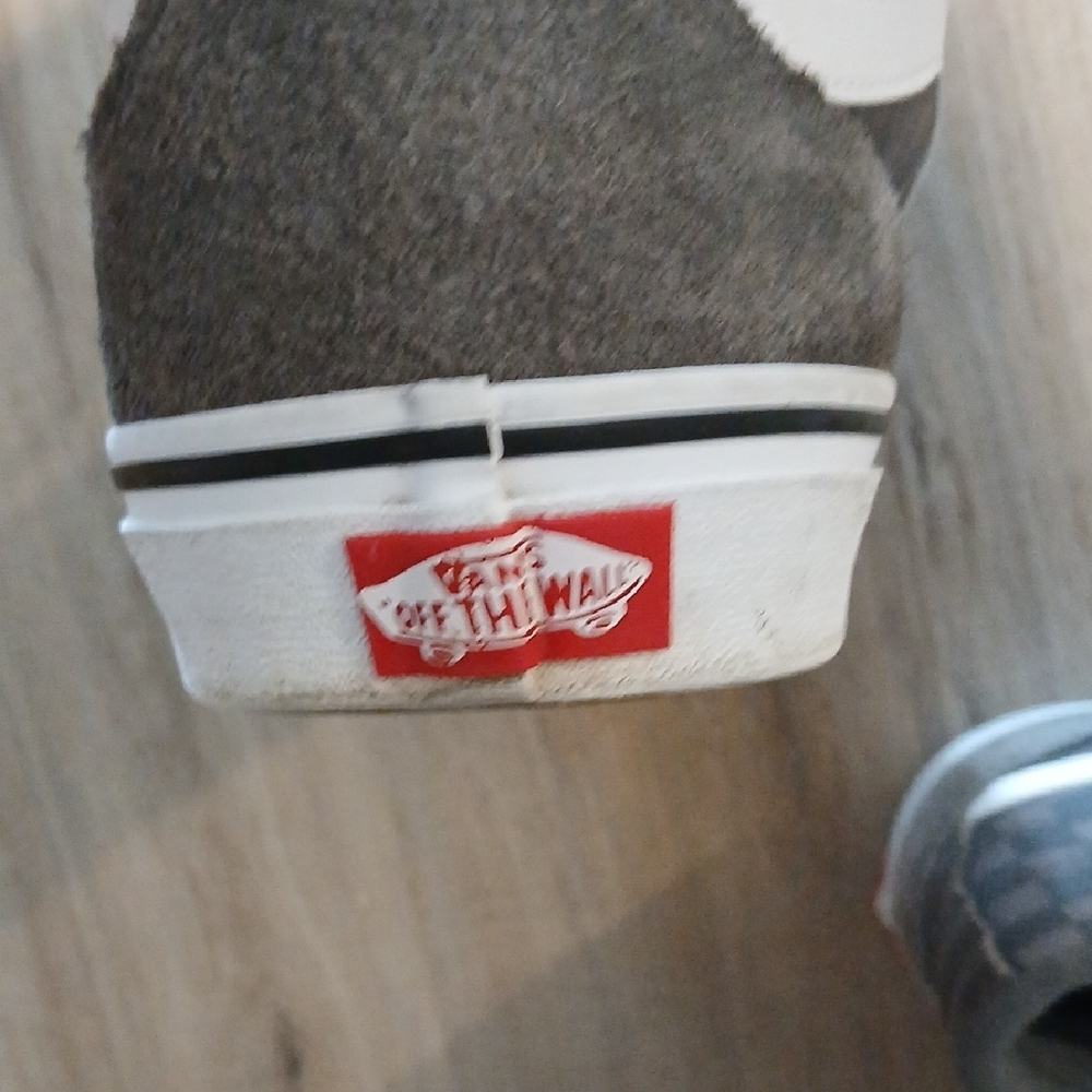 Vans Gray and White High-Top Sneakers - Picture 4 of 6